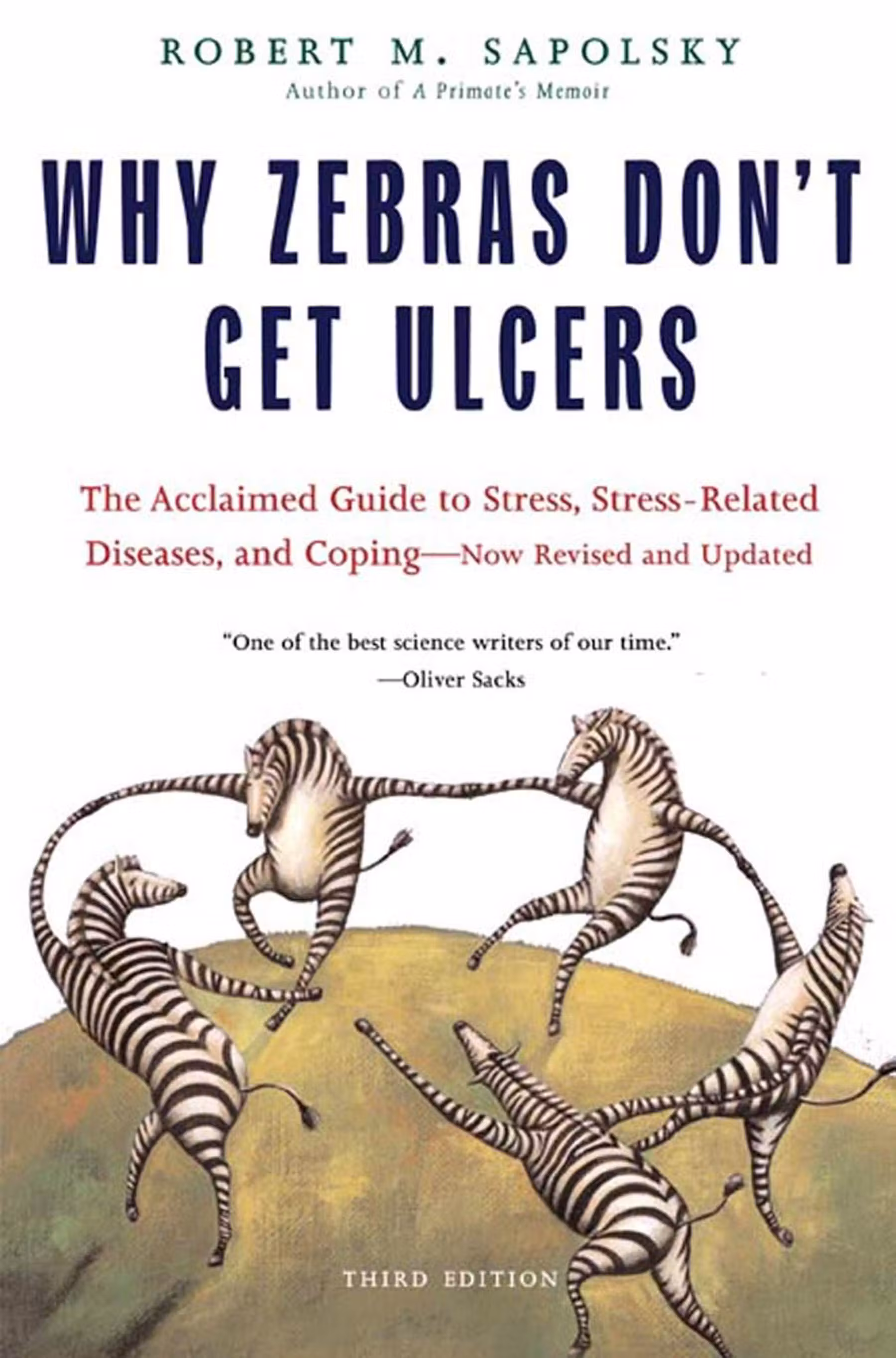 Why Zebras Don’t Get Ulcers — English edition cover